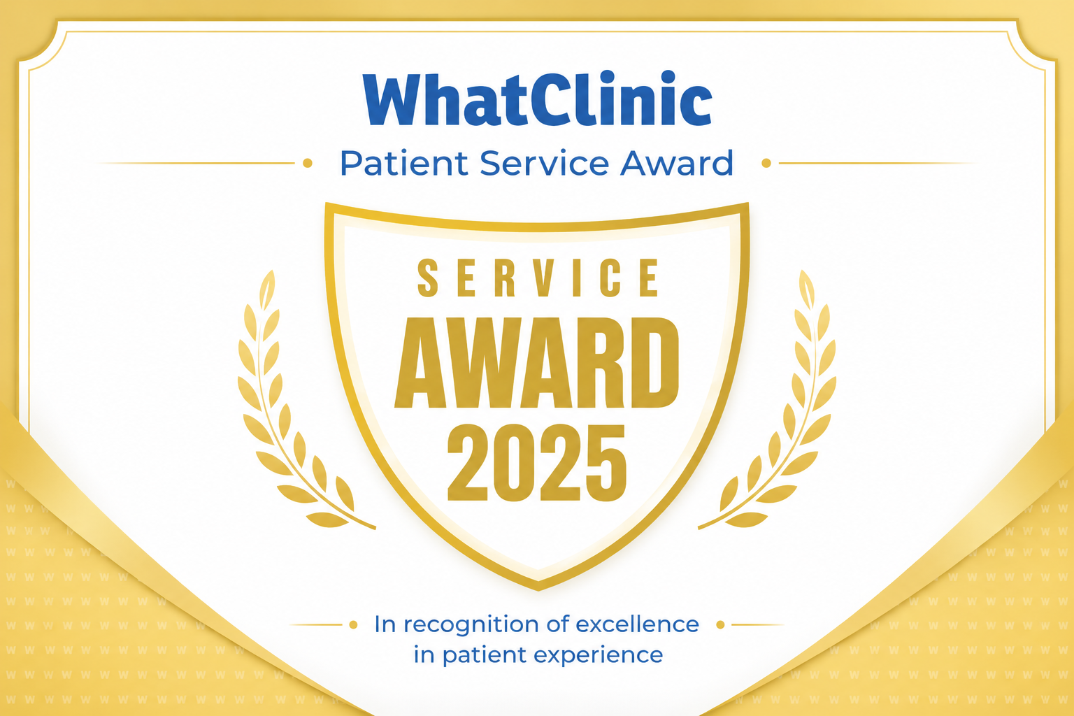 WhatClinic Patient Service Award 2025