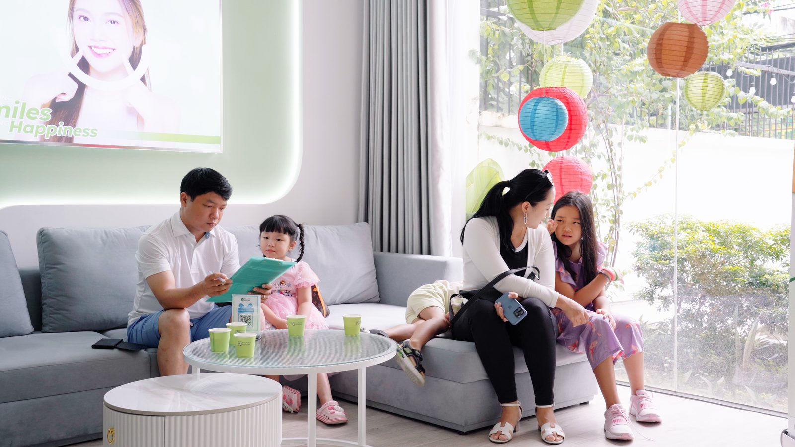 Waiting room at Picasso Dental HCMC Thảo Điền